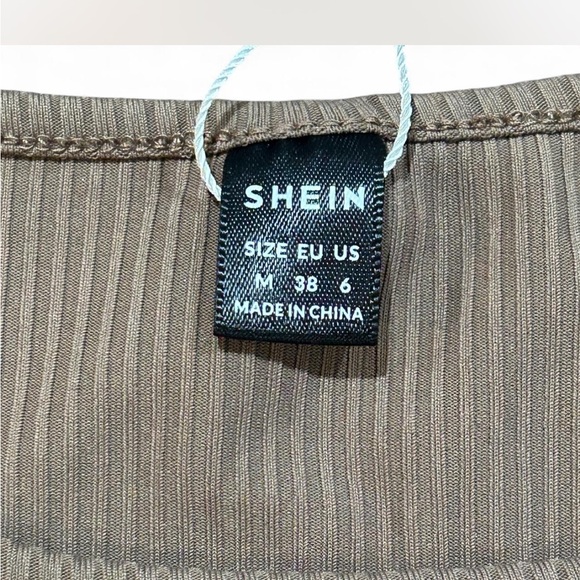 Brown Ribbed Tank Top - Picture 3 of 3